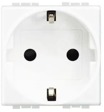Πρίζα Σούκο Ασφαλείας 2 Στοιχείων 2Π+Γ Λευκό Bticino N4141G Legrand-N4141G-Λευκό N4141G