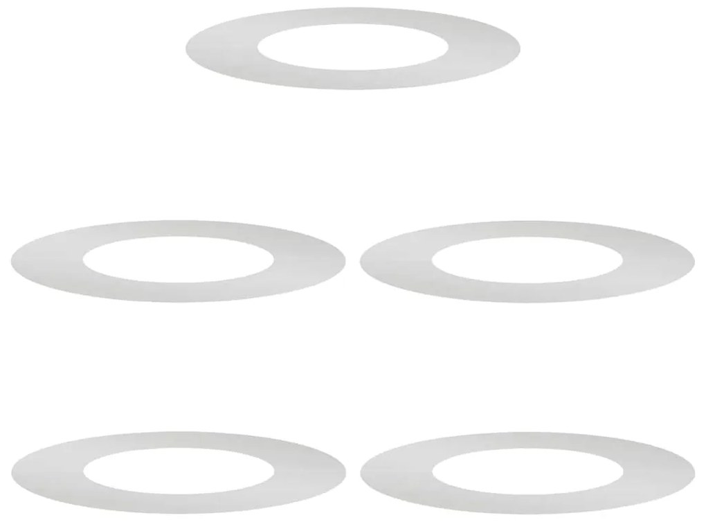 vidaXL Φλατ Δαχτυλίδια Δέντρων 5 pcs Ασημί Ø40 / 70 εκ.