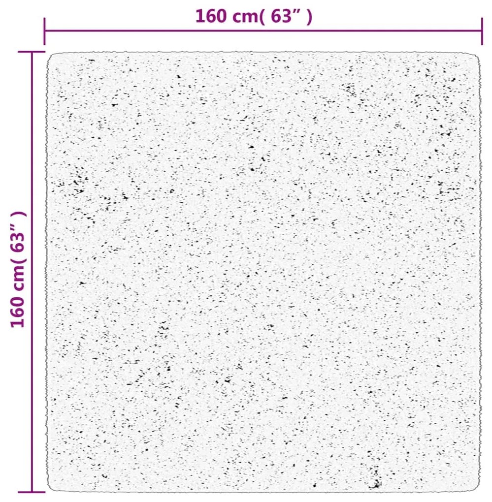 Χαλί HUARTE με Κοντό Πέλος Μαλακό/ Πλενόμενο 160x160 εκ. - Πράσινο