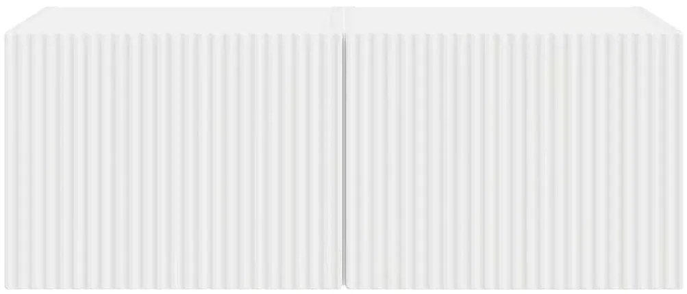 vidaXL Ντουλάπι Τηλεόρασης Τοίχου 2 pcs Λευκό 60 x 31 x 29.5 εκ