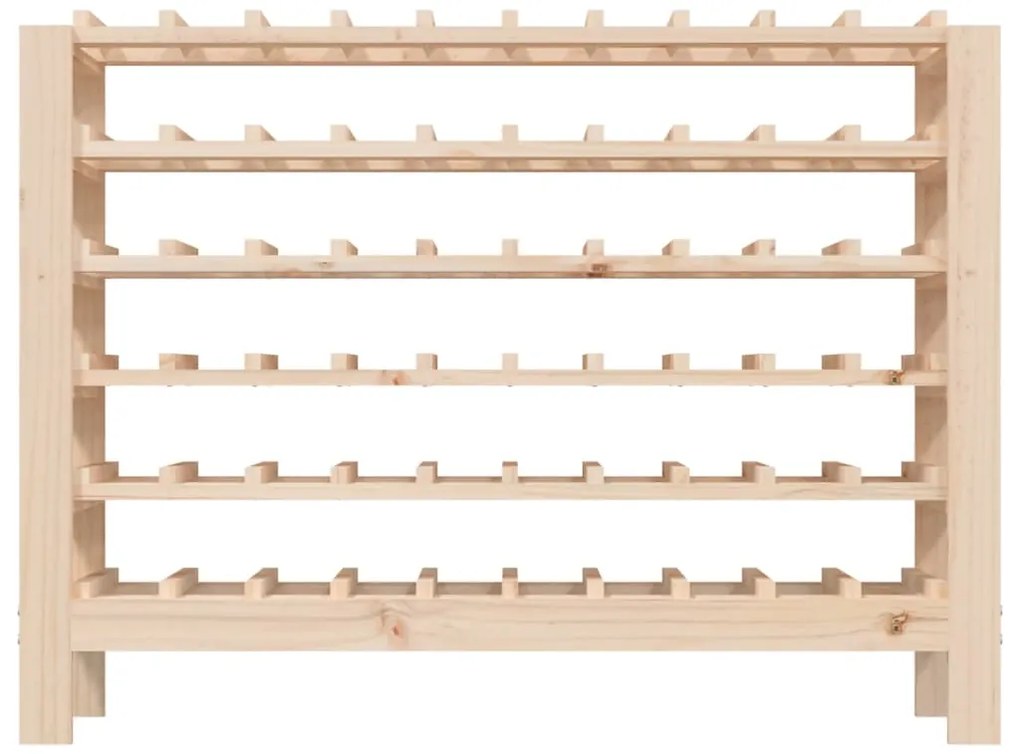 vidaXL Ραφιέρα Κρασιών 109,5x30x82 εκ. από Μασίφ Ξύλο Πεύκου