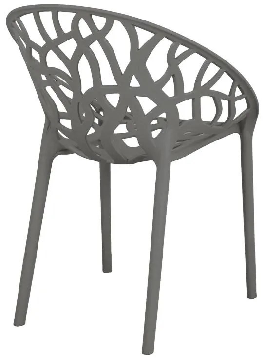 Καρέκλα - Πολυθρόνα Daren pp σε ανθρακί απόχρωση 59x60x79,5 εκ. 59x60x79.5 εκ.