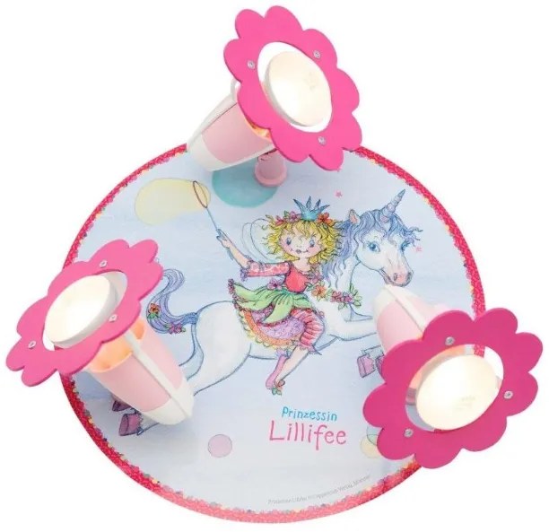 Σποτ Φωτιστικό Οροφής Ροζ Πριγκίπισσα Lillifee 130933 Elobra-130933-Ροζ 130933