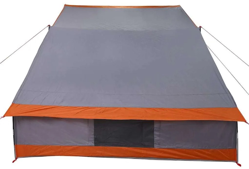 vidaXL Σκηνή Camping Γκρι και πορτοκαλί 282 x 225 x 154 εκ Πολυεστέρας