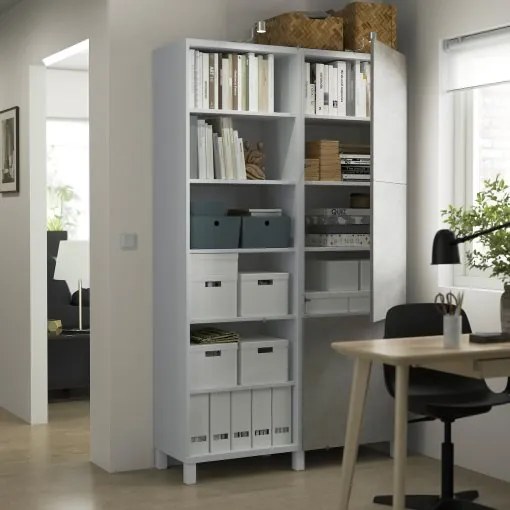 BESTÅ σύνθεση αποθήκευσης με πόρτες, 120x42x202 cm 694.216.92