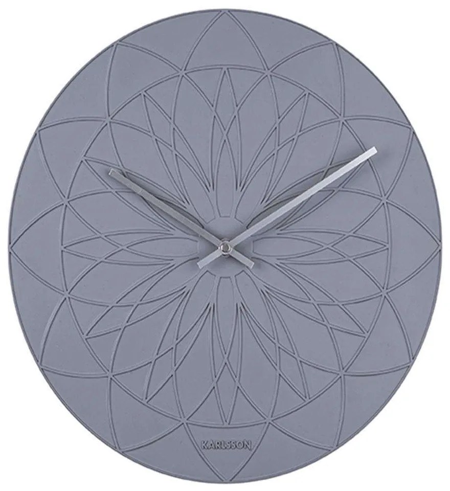 Ρολόι Τοίχου Fairytale KA5836GY Φ35cm Grey Karlsson Resin