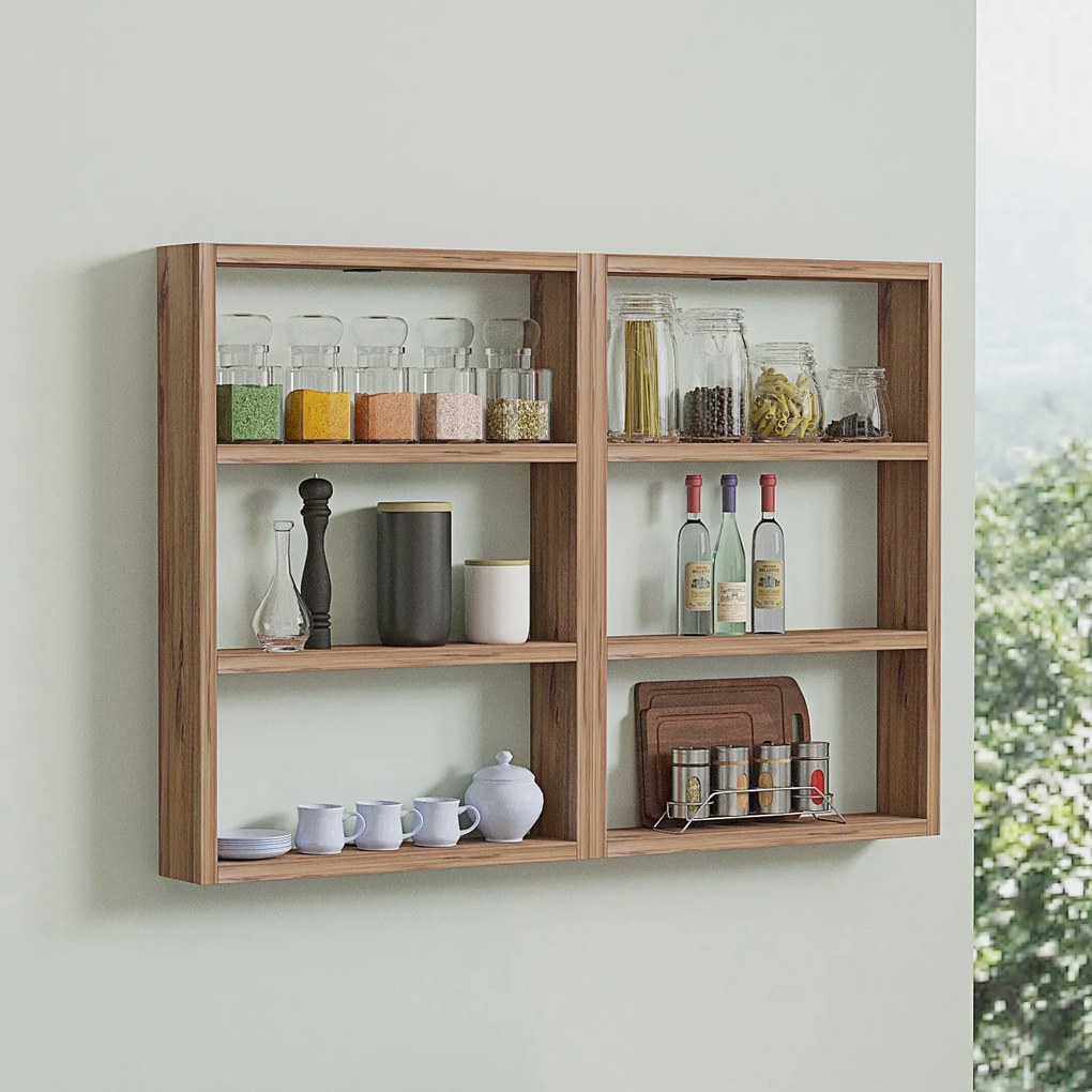 Wall Shelf Hexa - Atlantic Pine Atlantic Pine