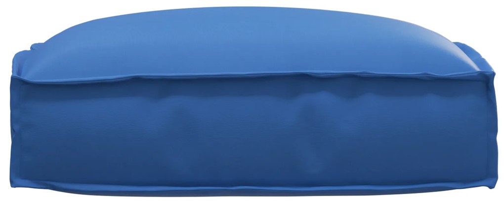 vidaXL Μαξιλάρι παλέτας για κάθισμα Μπλε Ρουά 50 x 50 x 12 cm