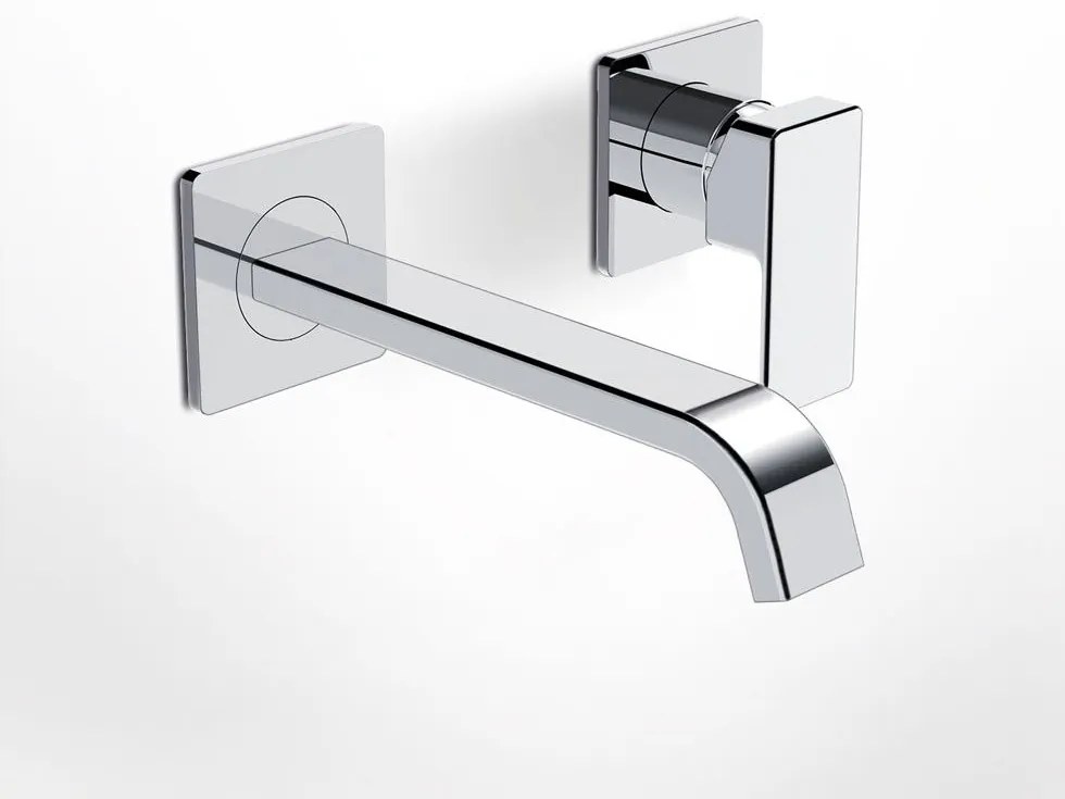 La Torre Profili Plus Chrome Μπαταρία Νιπτήρος Εντοιχισμού 2 Οπών 46200-100