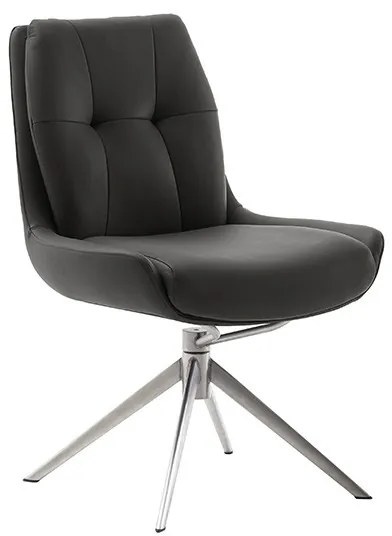 Bali Καρεκλα Relax Μαύρη + Υποπόδιο 83x86x102 cm