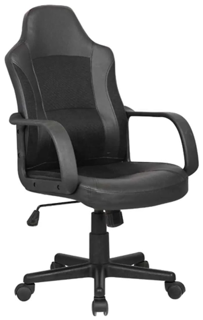ΚΑΡΕΚΛΑ ΓΡΑΦΕΙΟΥ BF2850 Μαύρη Mesh 56x55x98/108cm
