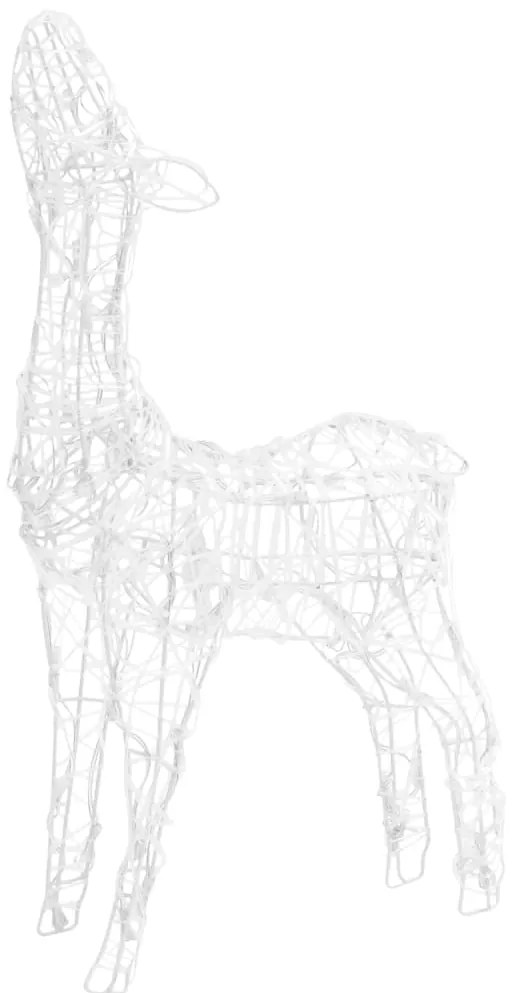 vidaXL Τάρανδοι Οικ. Ακρυλικός Χριστουγεννιάτικος 300 LED Ψυχρό Λευκό