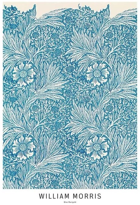 Αφίσα William Morris - Blue Marigold