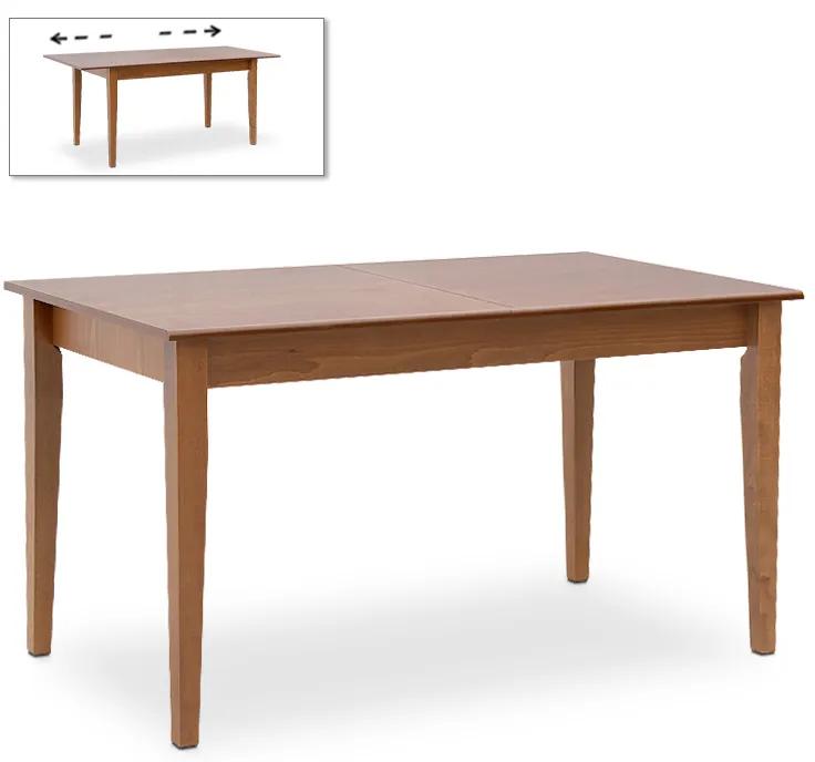 0228348 Τραπέζι Adare Megapap μασίφ ξύλο-MDF επεκτεινόμενο χρώμα καρυδί 140/180x78x77εκ. Ξύλο/MDF, 1 Τεμάχιο