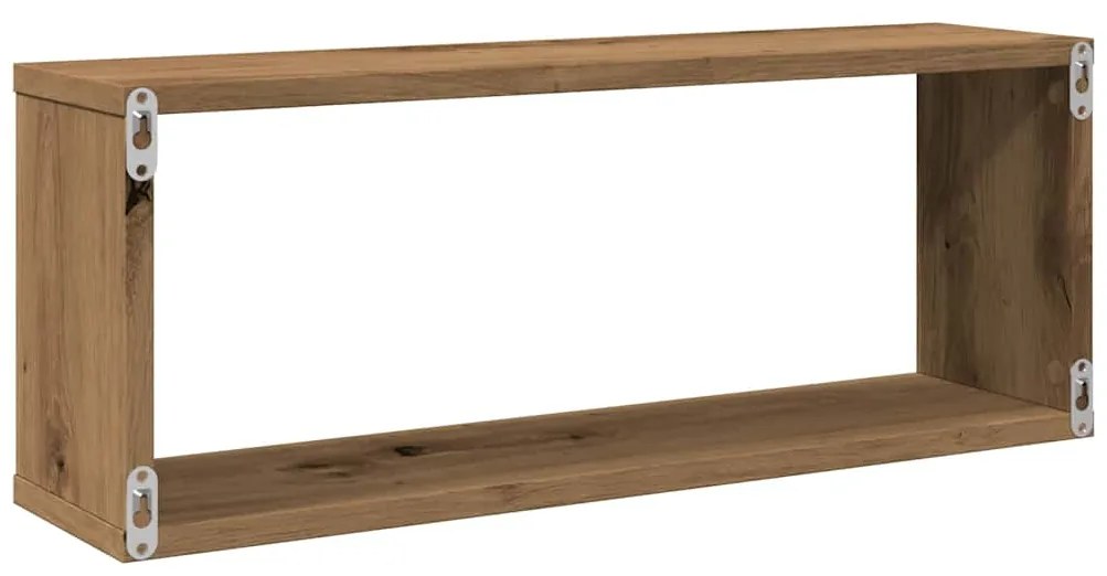 Ράφια κύβων τοίχου 6 τεμάχια Artisan Oak Κατασκευασμένο ξύλο - Καφέ