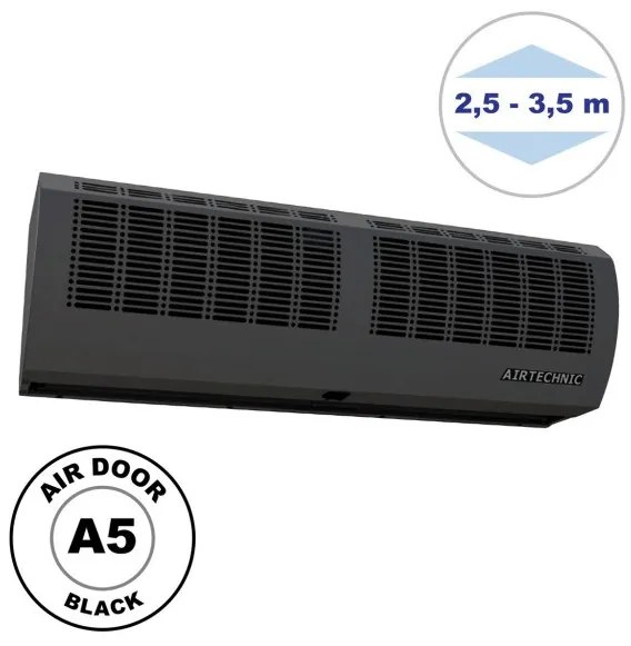 Αεροκουρτίνα 3260m3/h Μαύρο 150cm Τηλεχειριστήριο Μέταλλο Air Door A5.15 U800043 Airtechnic-U800043-Μαύρο U800043