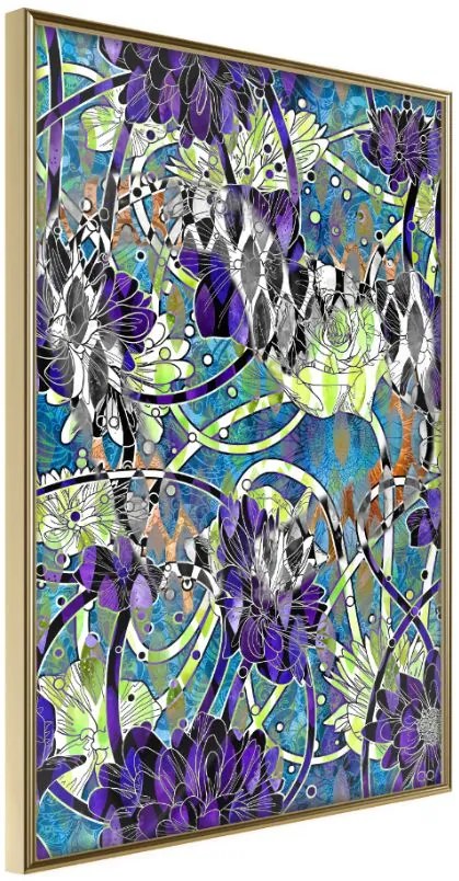 Αφίσα - Modern Arabesque - 20x30 - Χρυσό - Χωρίς πασπαρτού