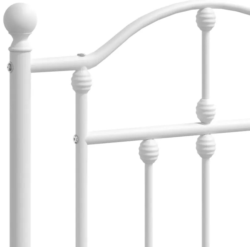 vidaXL Κεφαλάρι Λευκό 200 εκ. Μεταλλικό