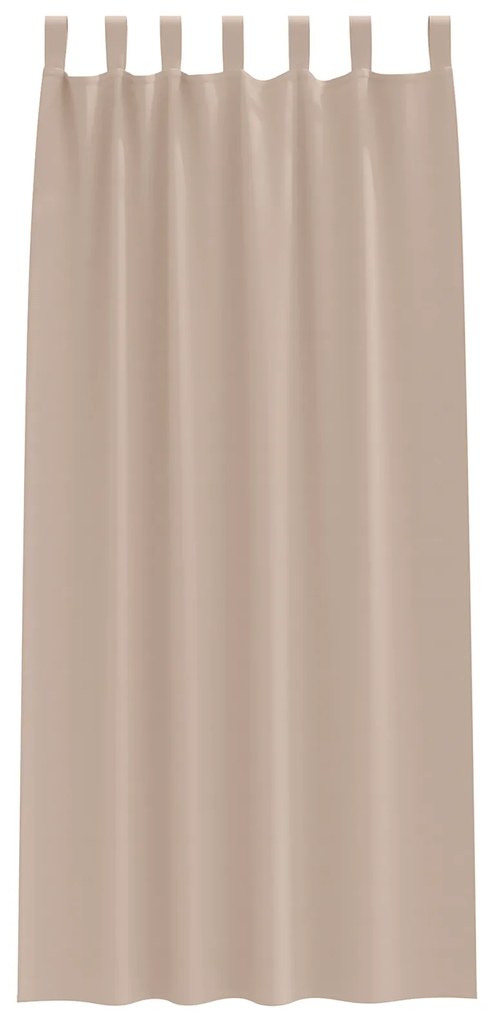 vidaXL Κουρτίνες με κουρτίνες 2 pcs Taupe 245 x 140 εκ. Πολυεστέρας