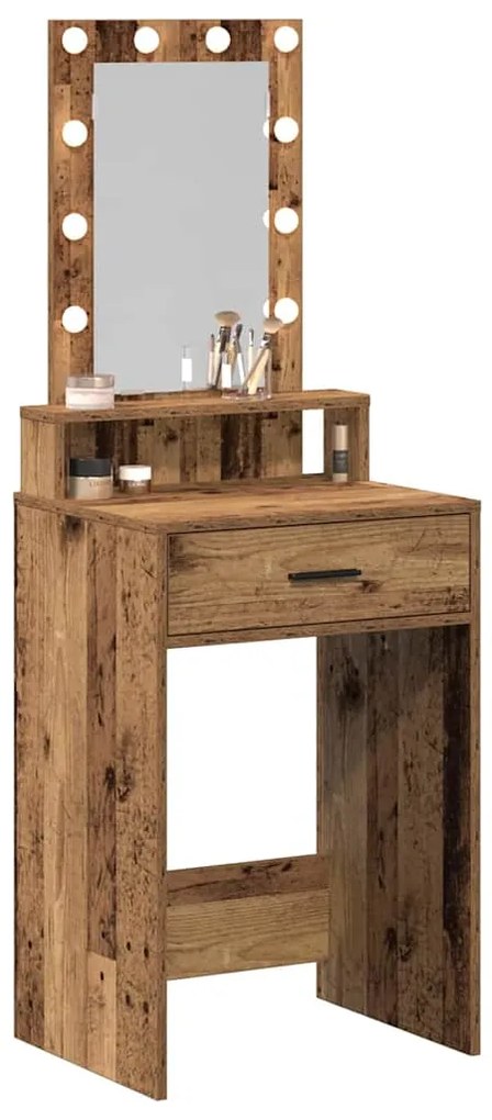 vidaXL Τραπέζι περιποίησης Καφέ 50 x 41 x 140 εκ. Επεξεργασμένο ξύλο