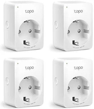 TP-LINK smart αντάπτορας ρεύματος TAPO-P100, Wi-Fi, ΒΤ, 4τμχ, Ver. 1.0