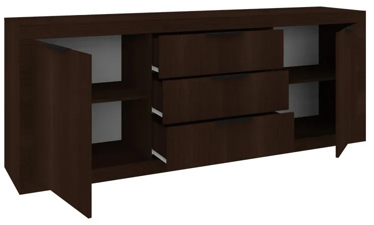 Μπουφές Doha pakoworld σε wenge απόχρωση 210x45x80.5εκ