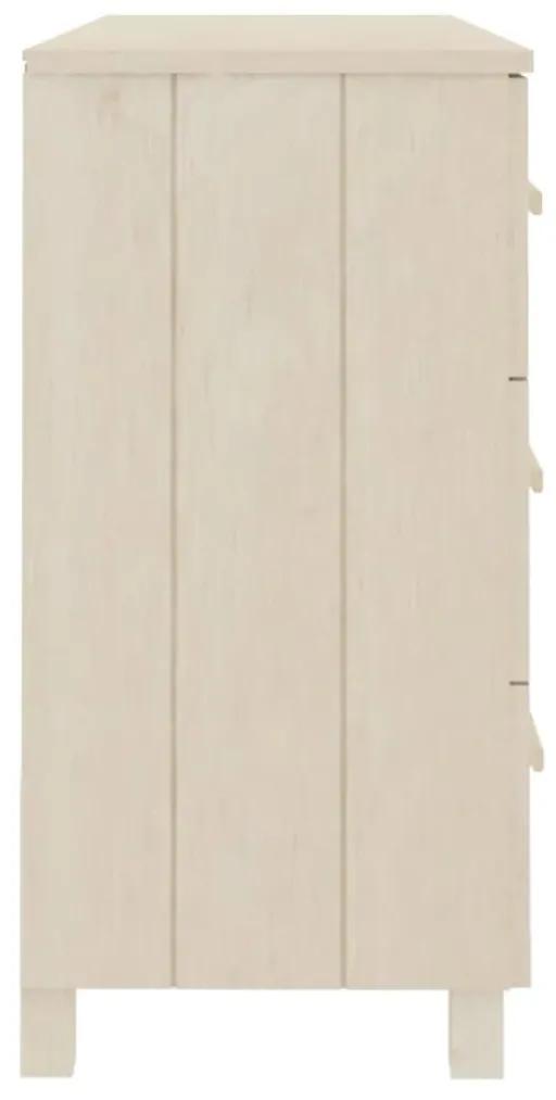 Συρταριέρα HAMAR Καφέ Μελί 113 x 40 x 80 εκ. Μασίφ Ξύλο Πεύκου - Καφέ