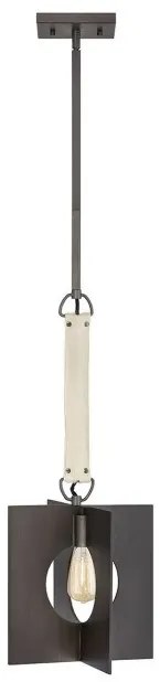 Κρεμαστό Φωτιστικό Οροφής 1xE27 Ludlow Quintiesse Elstead Lighting-QN-LUDLOW-1P-GR-Ανθρακί QN-LUDLOW-1P-GR