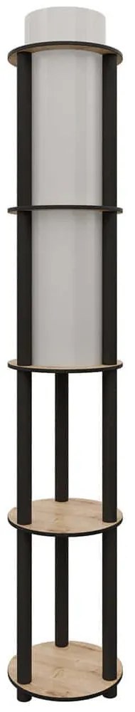 Φωτιστικό Δαπέδου Με Ραφάκια 666PTR1114 24x25x150cm 1xE27 40W Oak Opviq
