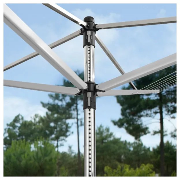 Brabantia Lift-O-Matic για εξωτερικούς χώρους 90300270, 60 m, Ρυθμιζόμενο ύψος, Μεταλλική ακίδα εκσκαφής, Θήκη, Ανθεκτικό στη διάβρωση, Inox