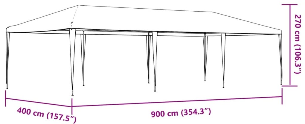 Τέντα Εκδηλώσεων Μπλε 4 x 9 μ. 48505