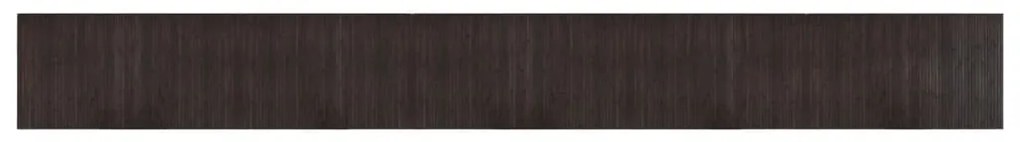 vidaXL Χαλί Ορθογώνιο Σκούρο Καφέ 60 x 500 εκ. Μπαμπού