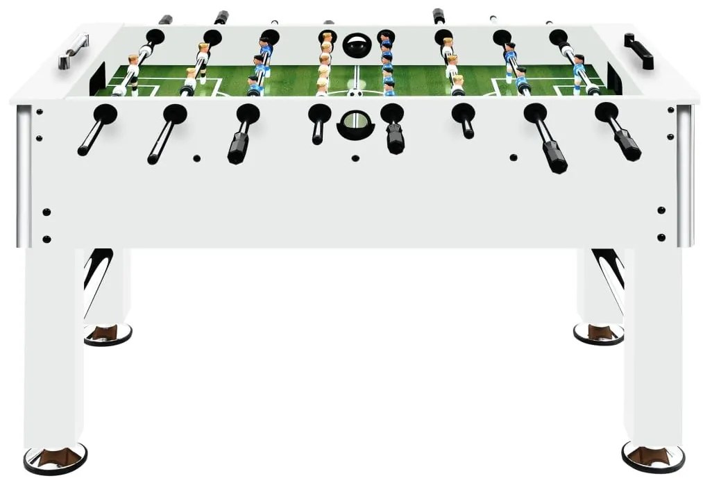 Ποδοσφαιράκι Επιτραπέζιο Λευκό 140x74,5x87,5 εκ. 60 κ. Ατσάλι - Λευκό