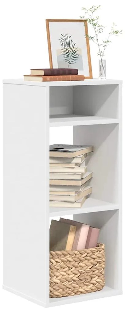 ντουλάπι βιβλίων vidaXL Λευκό 34x31x80 cm Κατασκευασμένο ξύλο