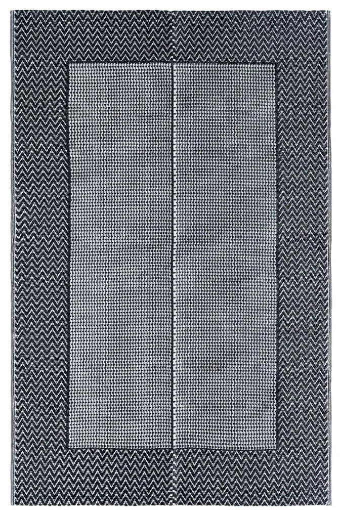 vidaXL Χαλί εξωτερικού χώρου ARAKIL γκρι 120x180 cm PP