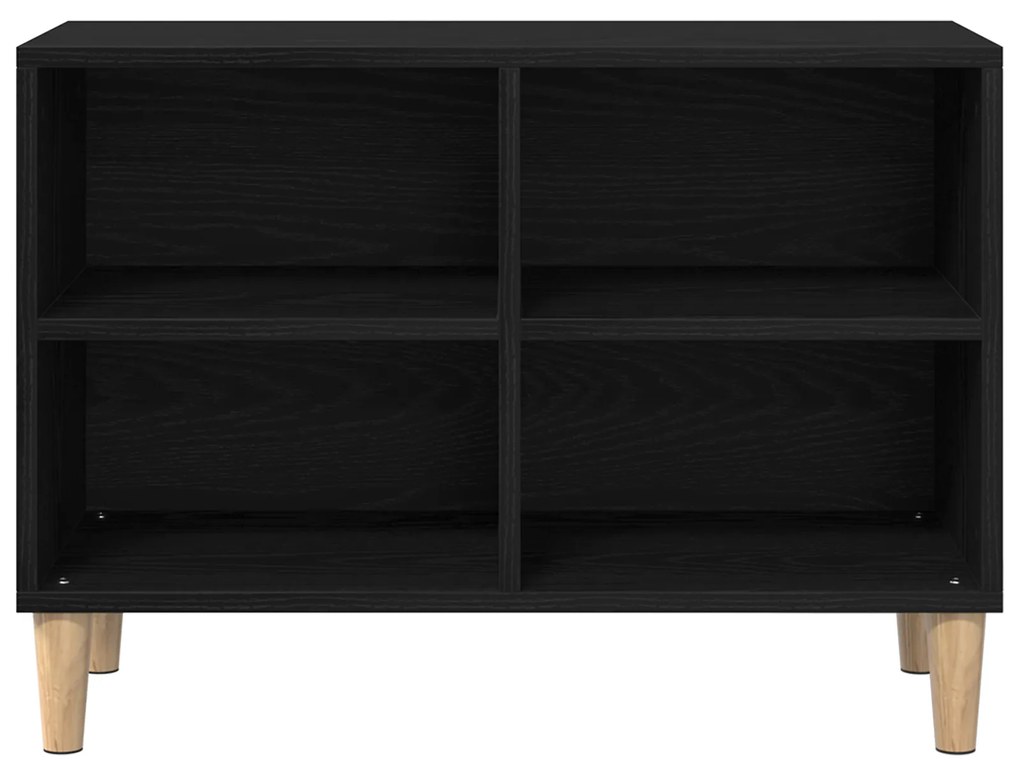 vidaXL Μαύρη ντουλάπα τηλεόρασης - 69.5x30x50 εκ, φτιαγμένη από επεξεργασμένο ξύλο