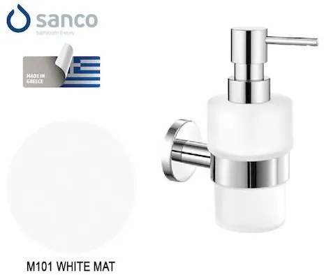 Ντισπένσερ Επιτοίχιο Sanco Ergon White Matt 25922-M101