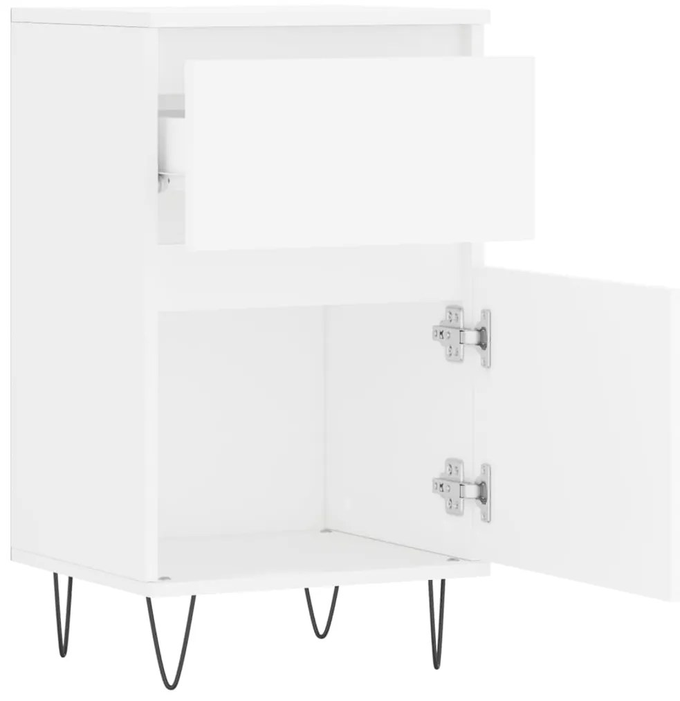 vidaXL Ντουλάπια 2 τεμ. Λευκά 40 x 35 x 70 εκ. από Επεξεργασμένο Ξύλο