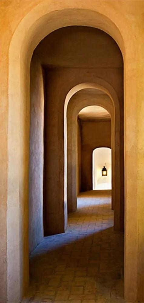 Φωτοταπετσαρία στην πόρτα με το μοτίβο του παλιού μοναστηριού - 90x210