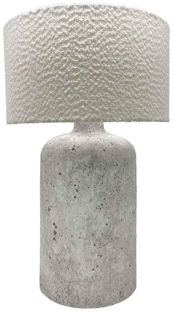 Φωτιστικό Επιτραπέζιο Mortar 032357 22x22x66cm Ε27 60W Grey-White