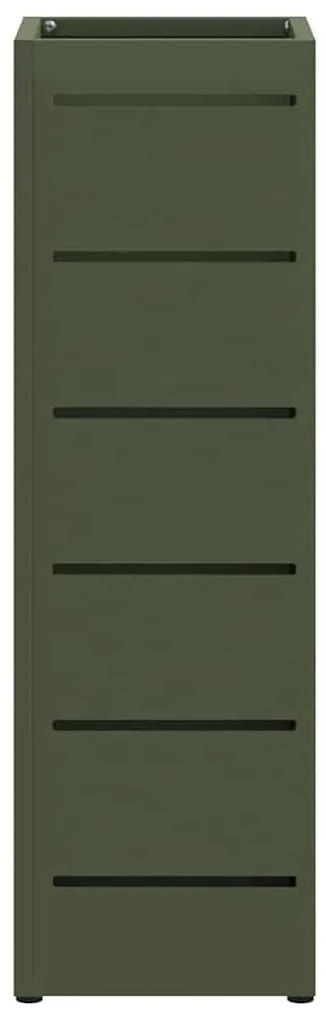 vidaXL Σχέδιο & βάση αποθήκευσης Ελιά 15.5 x 15.5 x 49 εκ Μέταλλο