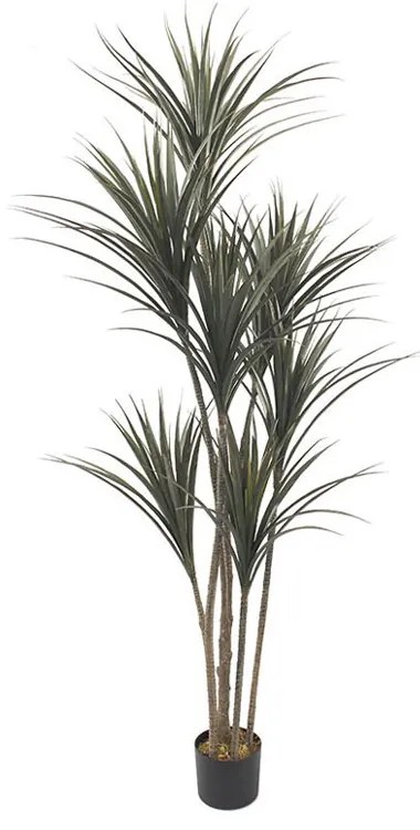 YUCCA ΤΕΧΝΗΤΟ ΦΥΤΟ ΣΕ ΓΛΑΣΤΡΑ PE ΠΡΑΣΙΝΟ H190cm - 032221