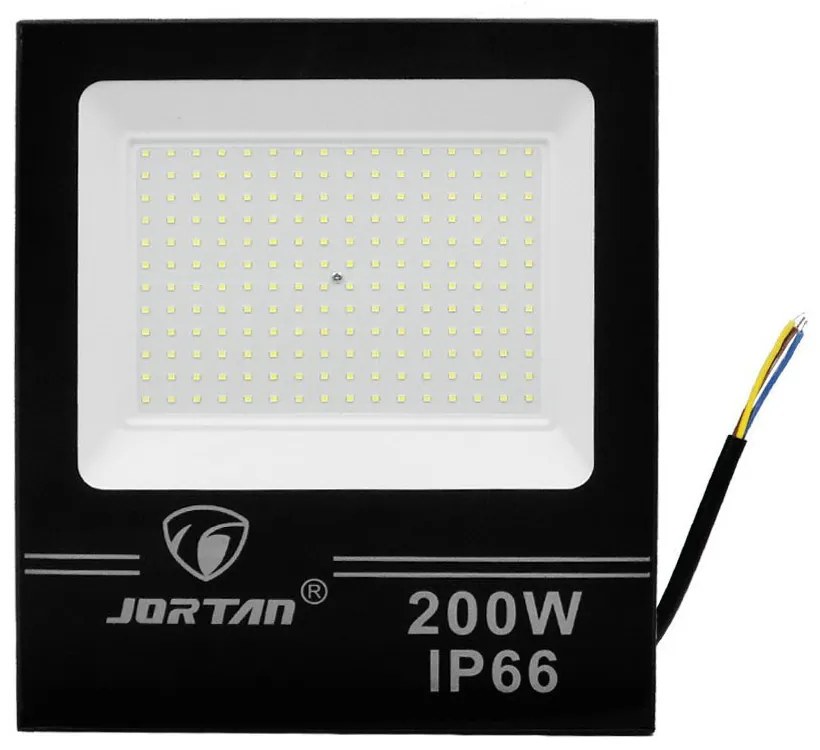 LED Αδιάβροχος Προβολέας 200W 192 SMD 15360LM 220V Ψυχρό Λευκό IP66 JORTAN-TP200W