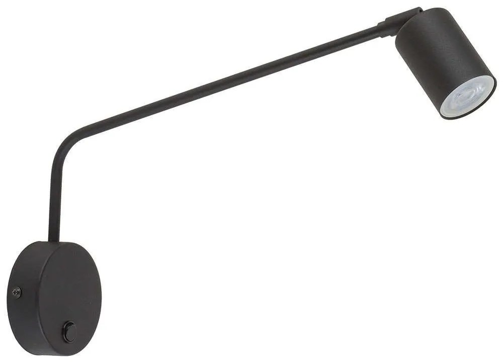 Φωτιστικό Τοίχου - Απλίκα Logan 4743 1xGU10 10W 43x27cm Black TK Lighting