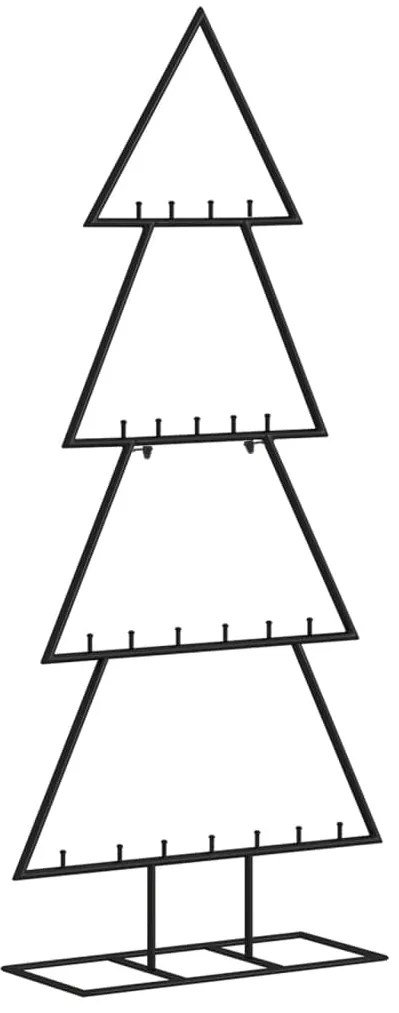 vidaXL Χριστουγεννιάτικο Δέντρο για Διακόσμηση Μαύρο 125 εκ. Μέταλλο