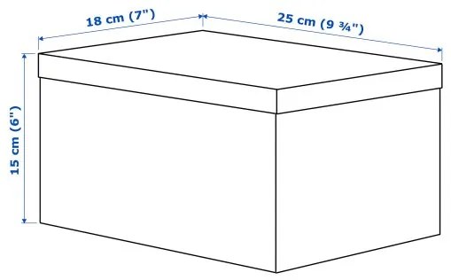 TJENA κουτί αποθήκευσης με καπάκι 603.954.85