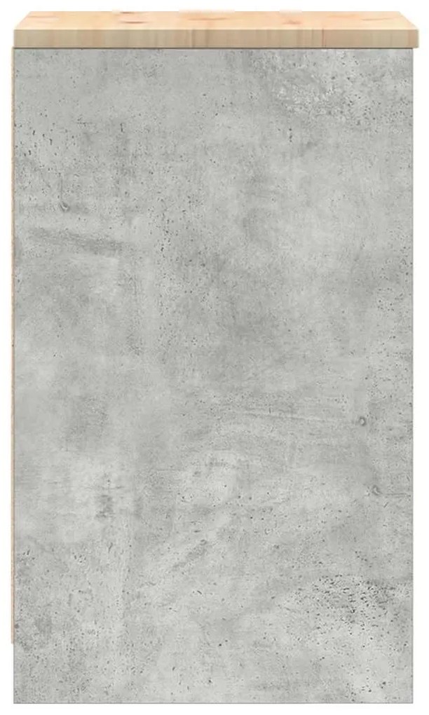 vidaXL ντουλάπι αποθήκευσης γκαράζ 40x51x85 εκ μασίφ ξύλο πεύκο