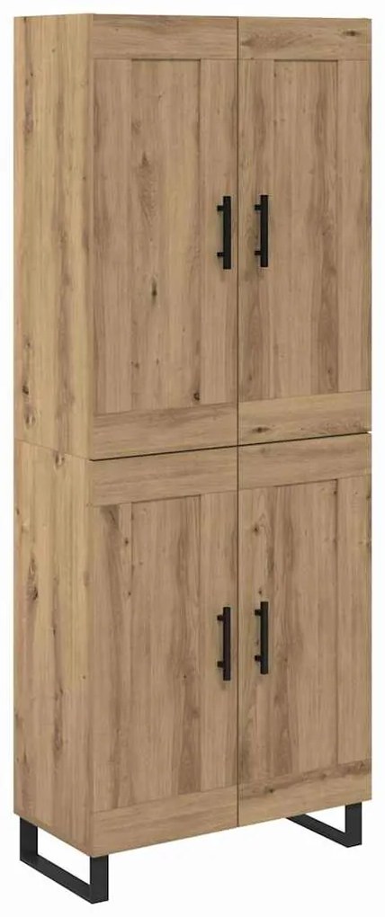vidaXL Highboard Artisan Oak 69,5 x 34 x 180 εκ. Επεξεργασμένο ξύλο