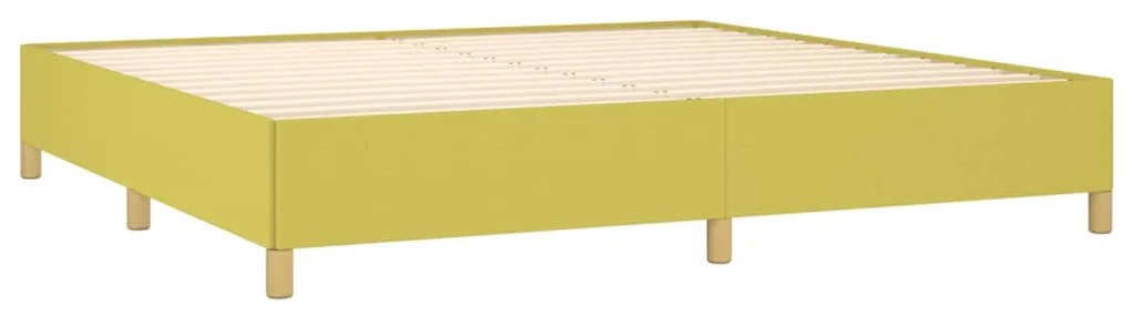 vidaXL Σκελετός Κρεβατιού Χωρίς Στρώμα Πράσινο 200x200 εκ. Υφασμάτινο