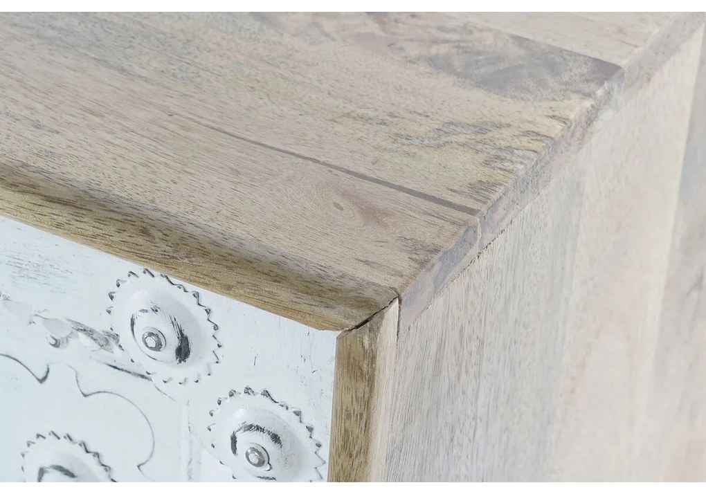 Σκευοθήκη DKD Home Decor   Λευκό Φυσικό Ξύλο από Μάνγκο 165 x 45 x 100 cm